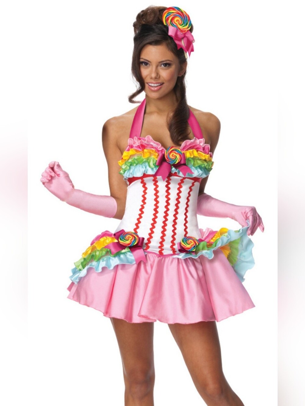 Secret Wishes Lollipop Costume Dress with Accessories - Size S